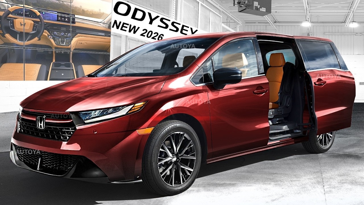 2026 Honda Odyssey Facelift Showcased Inside And Out Albeit Only  2026 Honda Odyssey Facelift Showcased Inside And Out Albeit Only